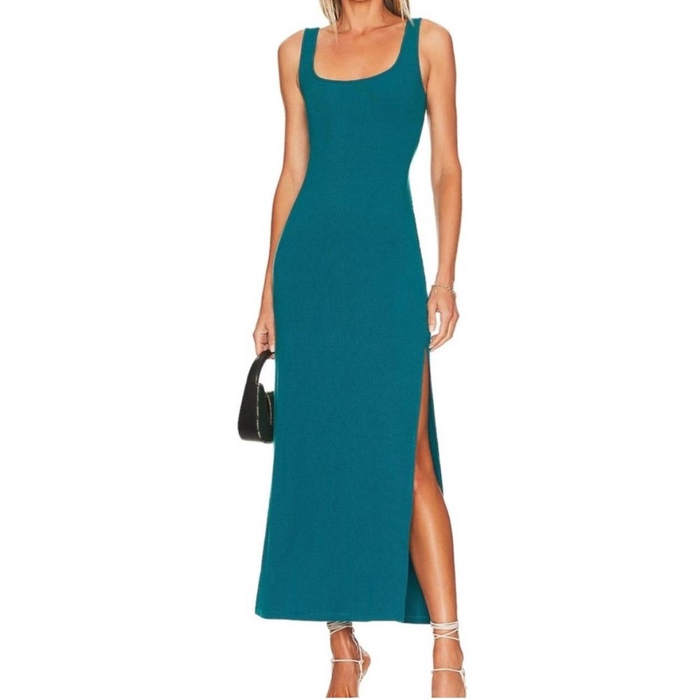 L*Space Mara Teal Sleeveless Maxi Dress